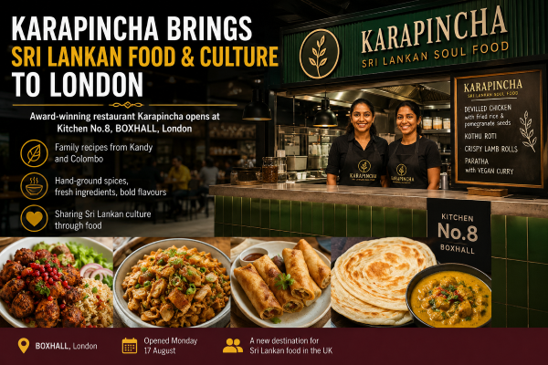 BOXHALL Welcomes Award-Winning Sri Lankan Restaurant Karapincha