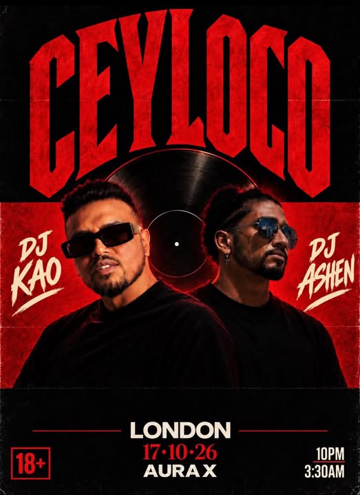 CEYLOCO - 17th October 2026 - 10pm - 3:30am